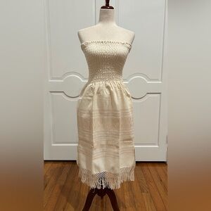 Bohemian Handloom strapless Tunic/dress And rebozo.